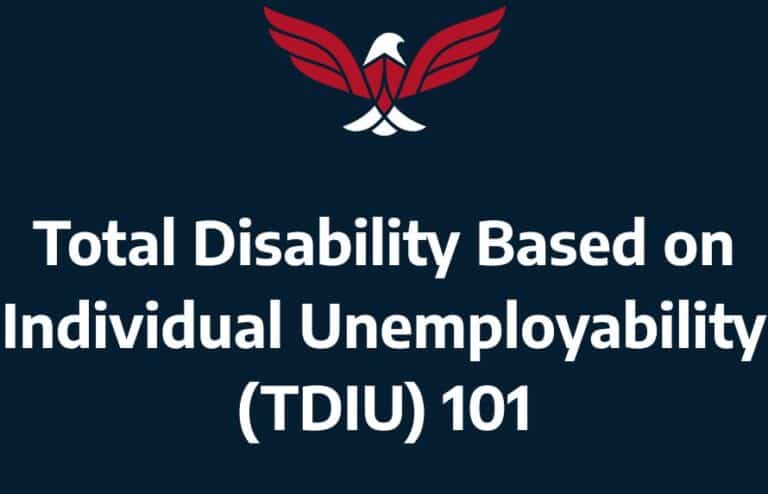 Total Disability Based on Individual Unemployability (TDIU) 101
